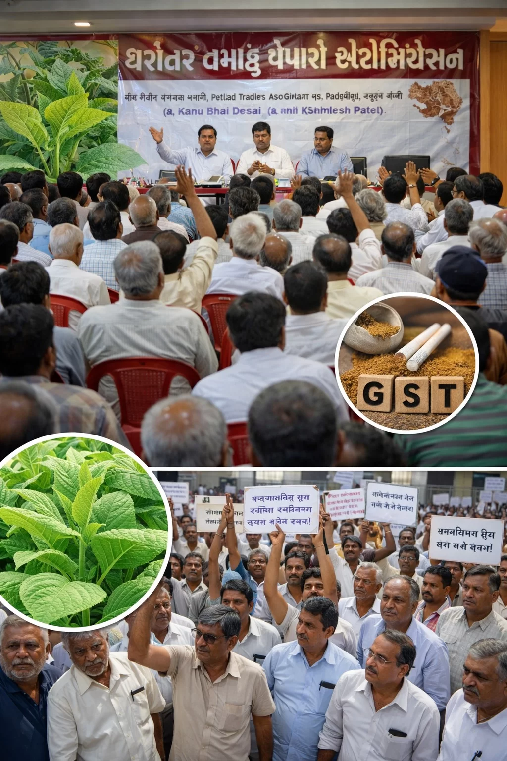 પાડગોલમાં ચરોતર તમાકુ વેપારી એસોસિએશનની જનરલ બેઠક, GST મુદ્દે આંદોલનની ચીમકી
