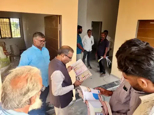 કેબિનેટ મંત્રી રમણભાઈ સોલંકીનું સ્થળ નિરીક્ષણ, અધિકારીઓને કડક સૂચનાઓ