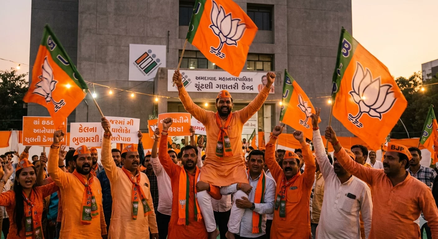 અમદાવાદ મનપા ચૂંટણી: મતદાન પહેલા જ કોંગ્રેસના સુપડા સાફ? 7 બેઠકો પર ભાજપનો કેસરીયો લહેરાયો