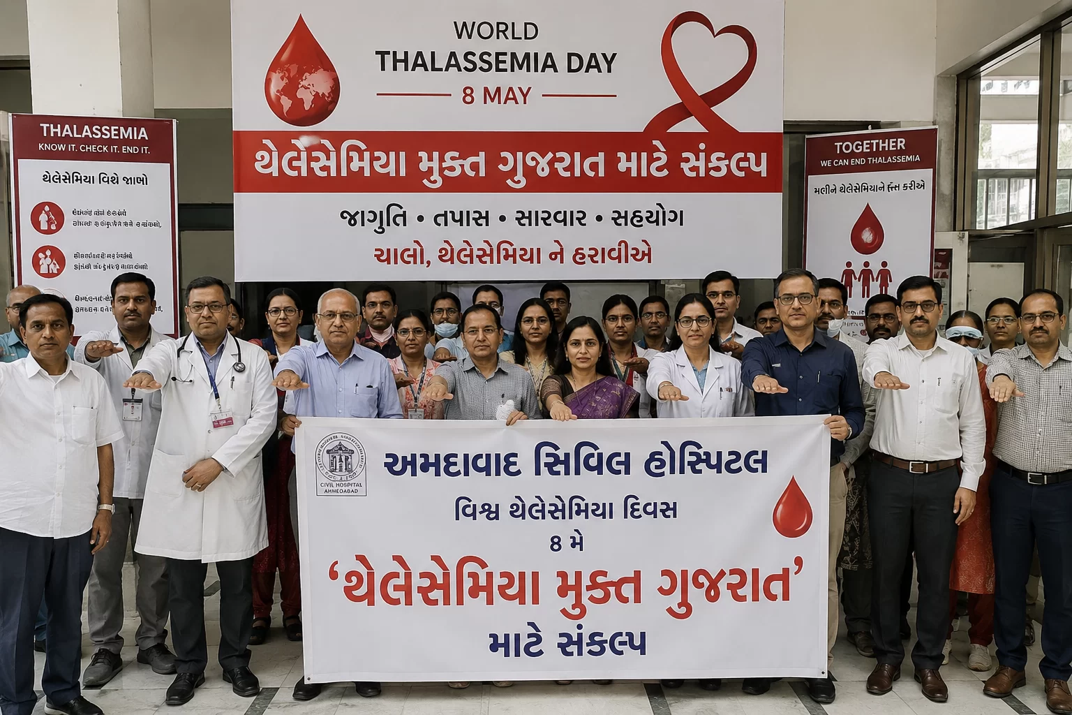 વિશ્વ થેલેસેમિયા દિવસ: અમદાવાદ સિવિલ હોસ્પિટલનો ‘થેલેસેમિયા મુક્ત ગુજરાત’ માટે સંકલ્પ